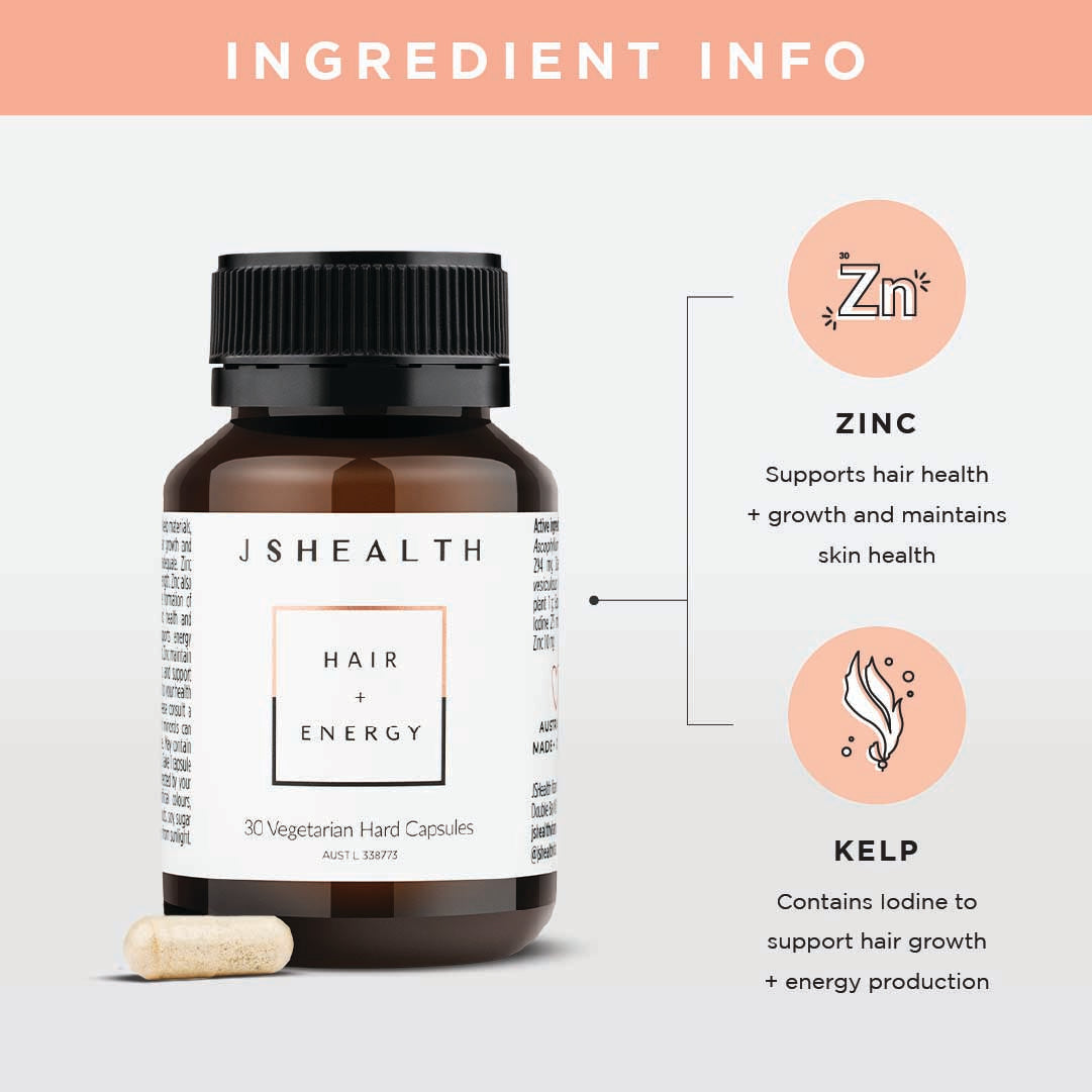 Hair + Energy Formula -30 Capsules - SIX MONTHS SUPPLY