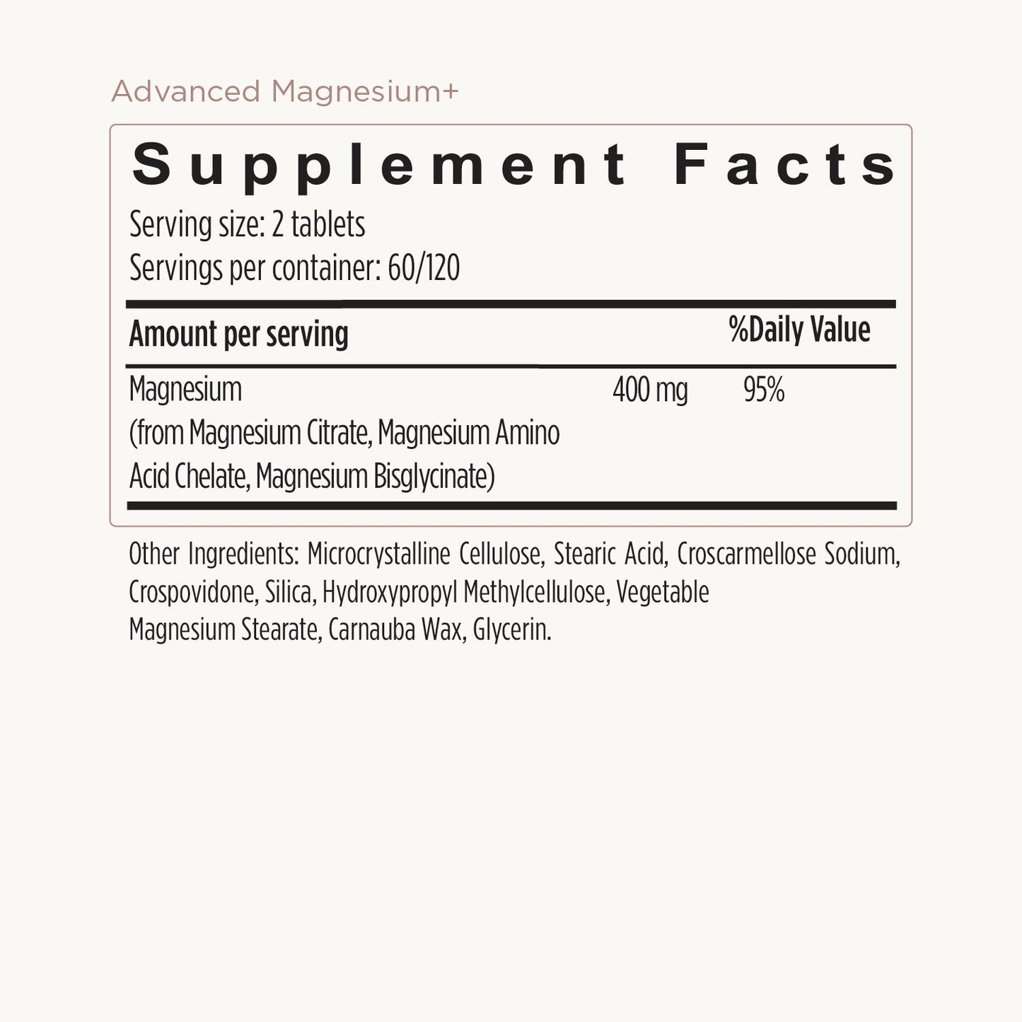 Advanced Magnesium+ Formula