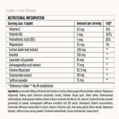 Calm + De-stress Formula