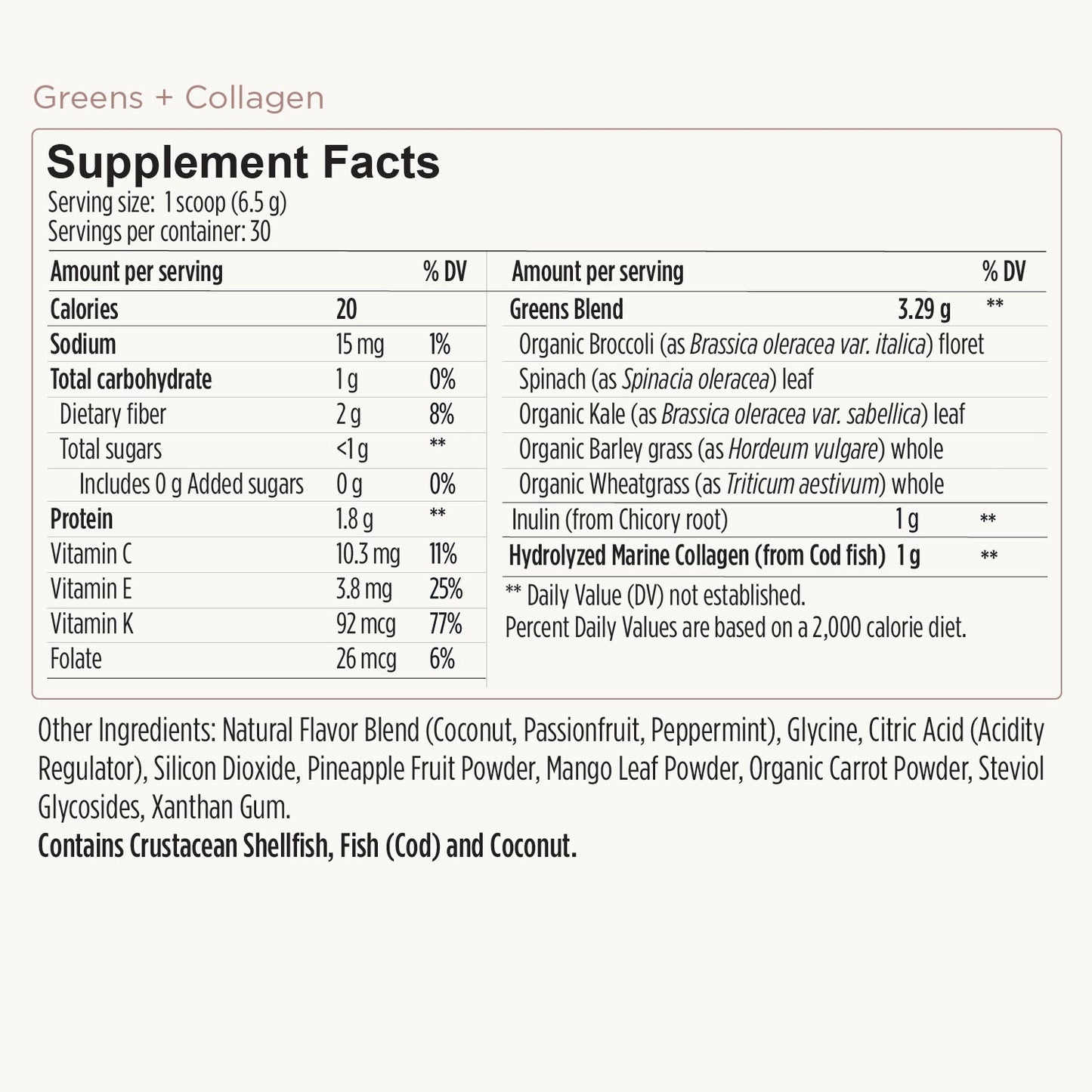 Greens + Collagen Formula