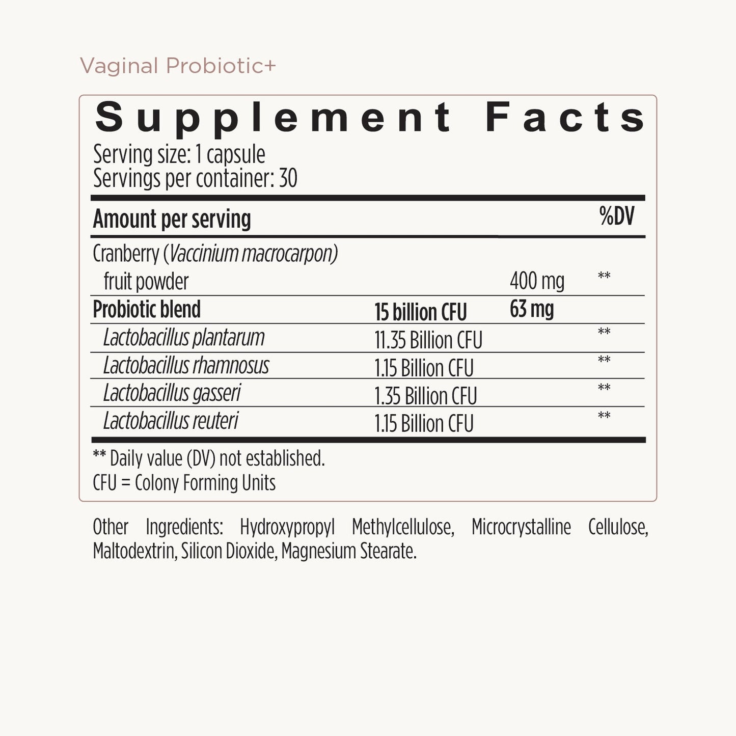 Vaginal Probiotic+