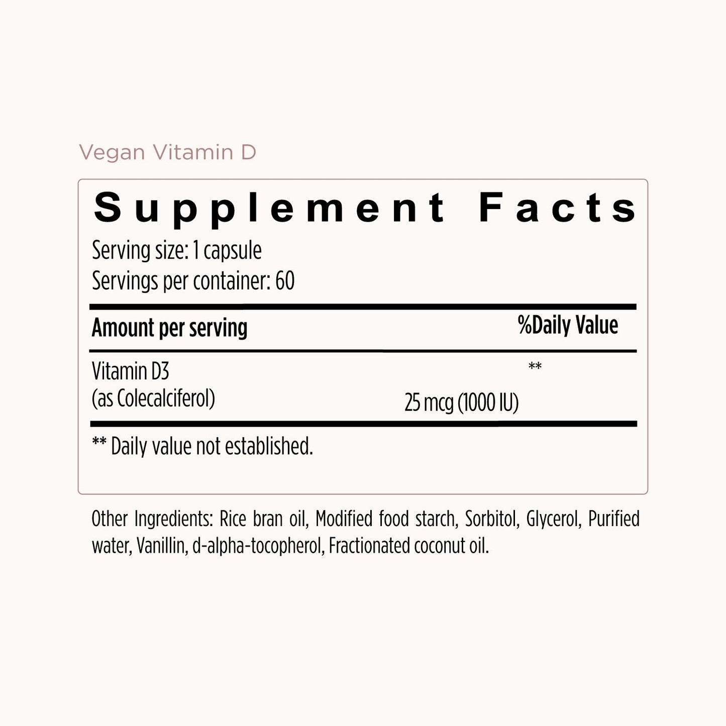 Vegan Vitamin D Formula