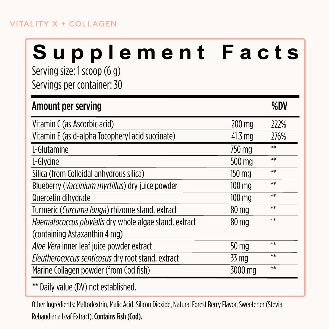 Vitality X + Collagen Powder